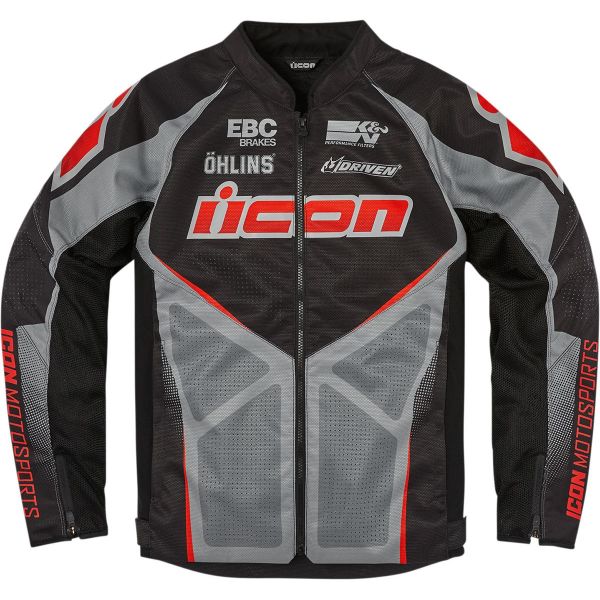 Motorradjacke ICON Hooligan Ultrabolt Black