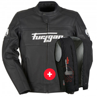 Motorradjacke Furygan Houston V3 Black + Fury Air Bag System