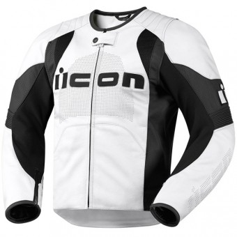 Motorradjacke ICON Overlord Jacket White