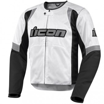 Motorradjacke ICON Overlord White