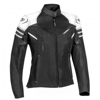 Motorradjacke Ixon Ilana Black White Grey