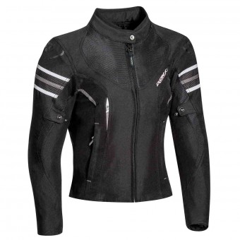 Motorradjacke Ixon Ilana Black White