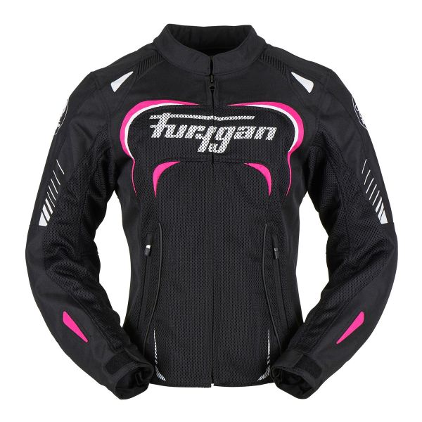 Motorradjacke Furygan Kiara Vented Lady Black Pink