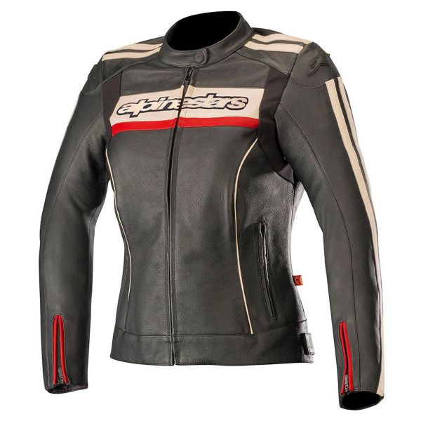 Motorradjacke Alpinestars Stella Dyno V2 Black Stone Red