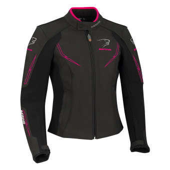 Motorradjacke Bering Lady Kalina Black Fuchsia