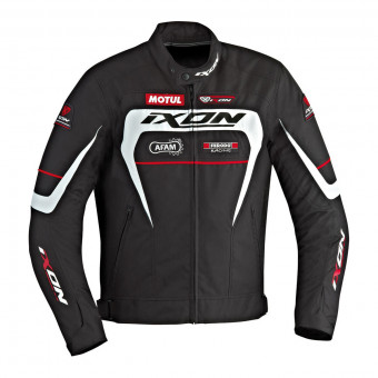Motorradjacke Ixon Matrix Evo Black White Red