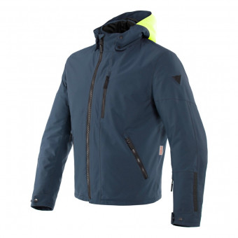Motorradjacke Dainese Mayfair D-Dry Fluo Yellow Ebony