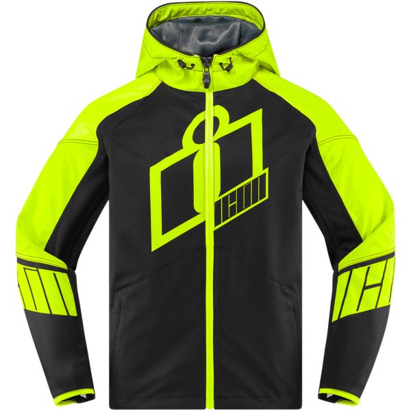 Motorradjacke ICON Merc Crusader Hi-Viz Yellow