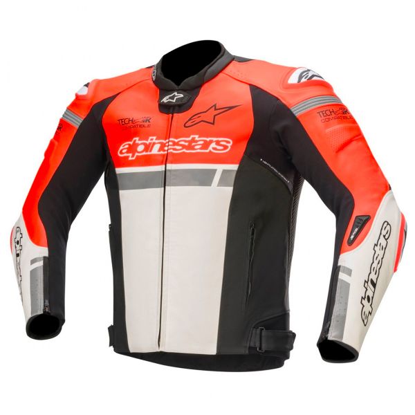 Motorradjacke Alpinestars Missile Ignition Tech-Air Red Fluo White Black