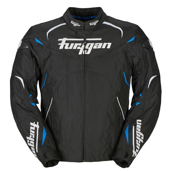 Furygan Narval Black White Blue + EXO 3000 Air White + Keen + Back Protector D3O