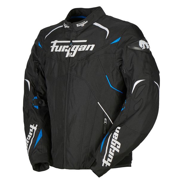 Furygan Narval Black White Blue + EXO 3000 Air White + Keen + Back Protector D3O