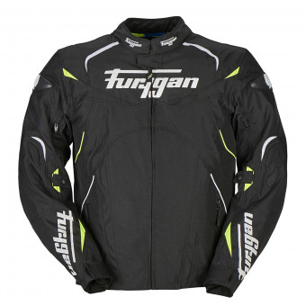 Motorradjacke Furygan Narval Black White Yellow