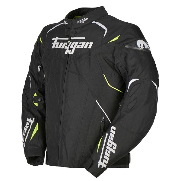 Furygan Narval Black White Yellow + EXO 3000 Air White + Keen + Back Protector D