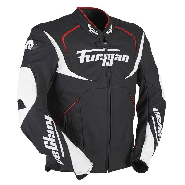 Furygan Ork Black White Red + Fury Air Bag System