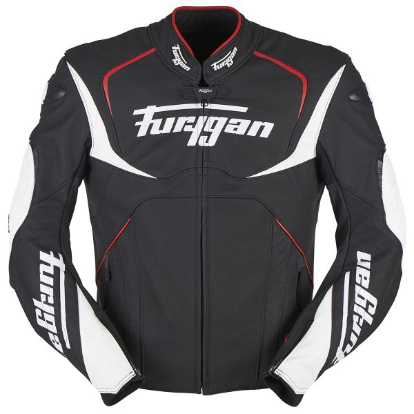 Furygan Ork Black White Red + Fury Air Bag System