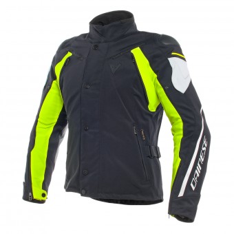 Motorradjacke Dainese Rain Master D-Dry Black Gray Yellow Fluo