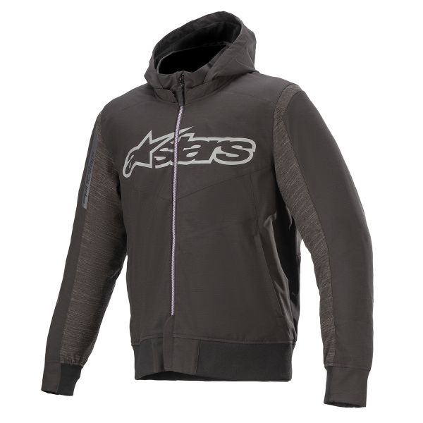 Motorradjacke Alpinestars Rhod Windstopper Hoodie Melange Black