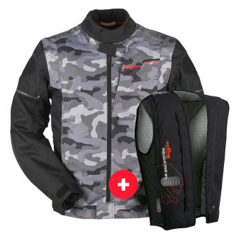 Motorradjacke Furygan Riley Black Camouflage + Fury Air Bag System