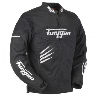 Motorradjacke Furygan Rock Vented Black White