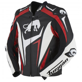 Motorradjacke Furygan RS-R Black White Red