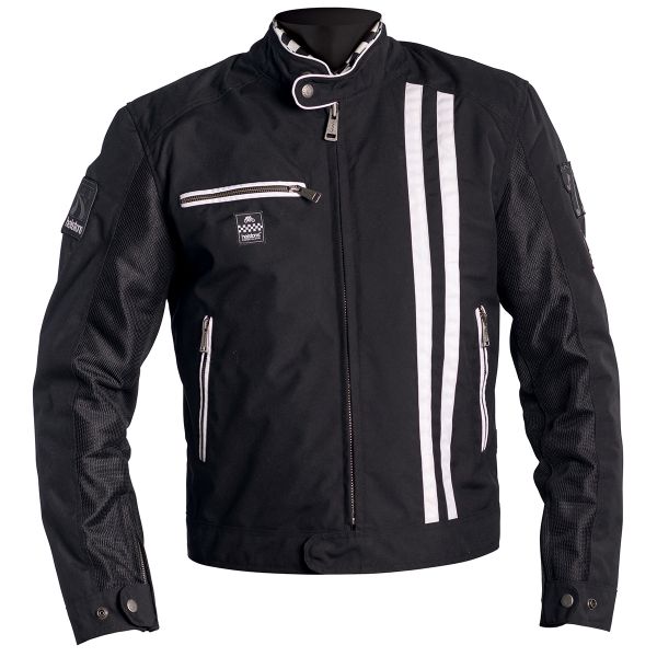 Motorradjacke Helstons Shelby Mesh Black White