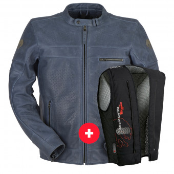 Motorradjacke Furygan Shepard Vented Blue + Fury Air Bag System