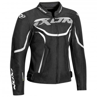Motorradjacke Ixon Sprinter Air Lady Black White