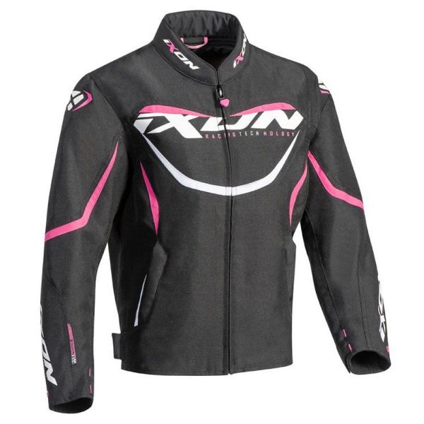 Motorradjacke Ixon Sprinter Kid Lady Black Fuchsia
