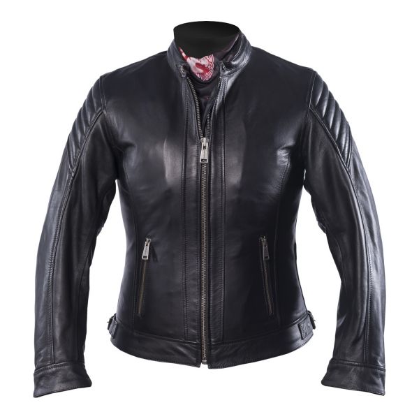 Motorradjacke Helstons Star Leather Black