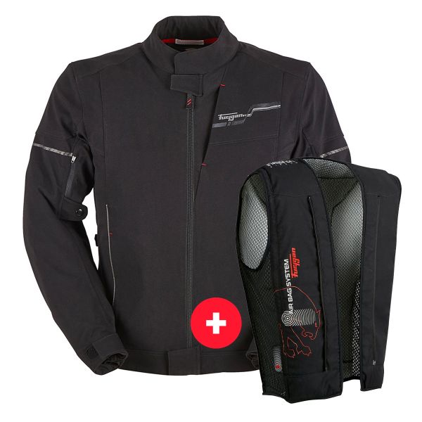 Motorradjacke Furygan Start Spand Black + Fury Air Bag System