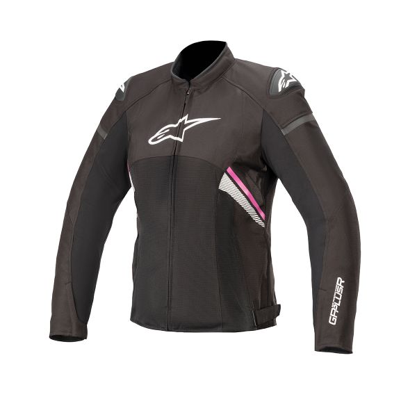 Motorradjacke Alpinestars Stella T-GP Plus R V3 Air Black White Fuchsia