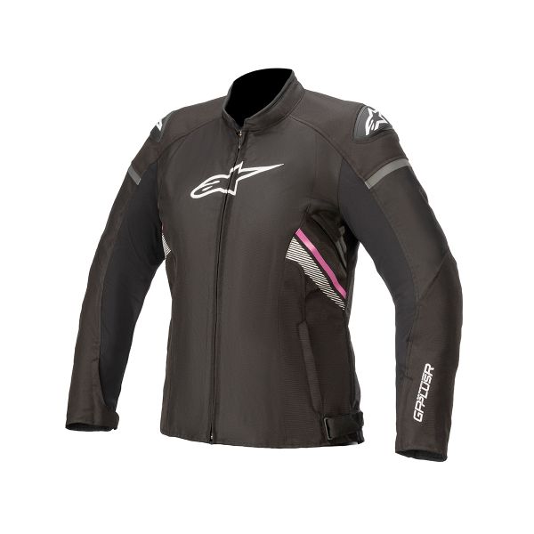 Motorradjacke Alpinestars Stella T-GP Plus R V3 Black White Fuchsia