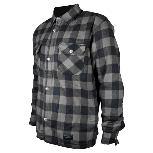 Motorradjacke HARISSON Sur Chemise Sweep Black Anthracite