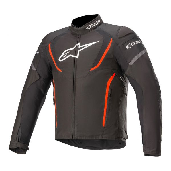 Motorradjacke Alpinestars T-Jaws V3 Waterproof Black Red Fluo