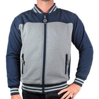 Motorradjacke HARISSON Teddy Bear Blue Grey