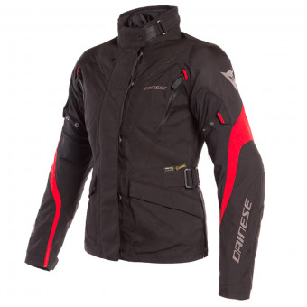 Motorradjacke Dainese Tempest 2 Lady D-Dry Black Tour Red