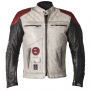 Motorradjacke Helstons Tracker Leather White Black Red
