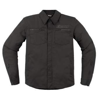 Motorradjacke ICON Upstate Canvas Black Motorradjacke ICON Upstate Canvas Black