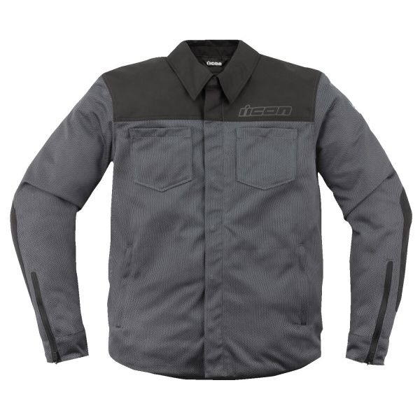 Motorradjacke ICON Upstate Mesh Grey