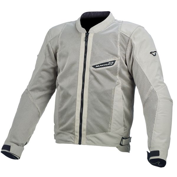 Motorradjacke Macna Velocity Mesh Light Grey