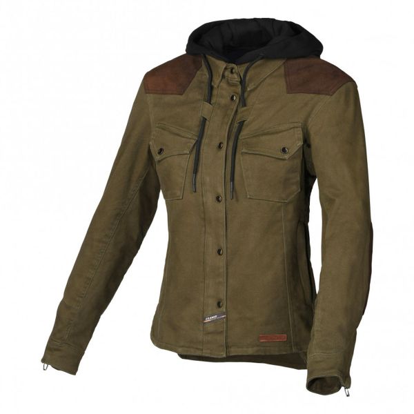 Motorradjacke Macna Inland Ladies Green Brown Motorradjacke Macna Inland Ladies Green Brown