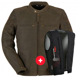 Motorradjacke Furygan Vince V3 Brown + Fury Air Bag System
