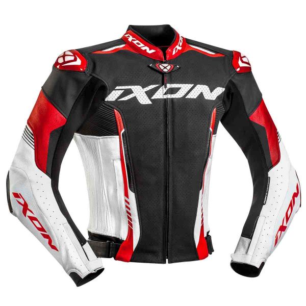 Motorradjacke Ixon Vortex 2 Jacket Black White Red