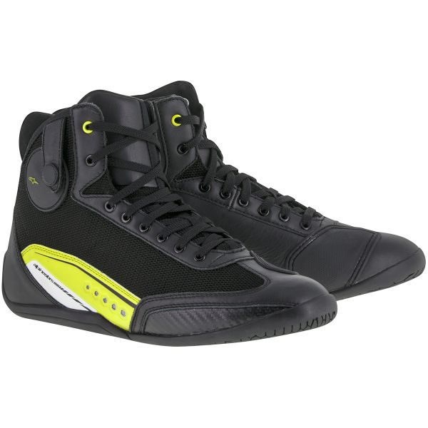Motorrad Sportschuhe Alpinestars AST-1 Black Yellow Fluo