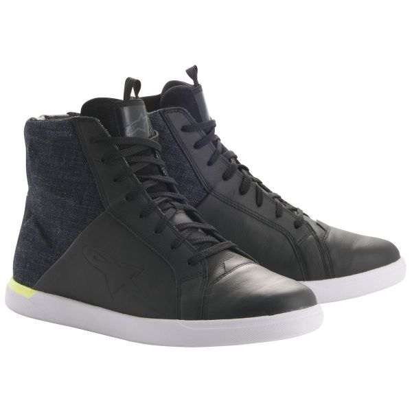 Motorrad Sportschuhe Alpinestars Jam Drystar Black Yellow Fluo