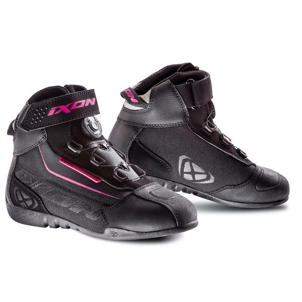 Motorrad Sportschuhe Ixon Assault Evo Lady Black Fuchsia
