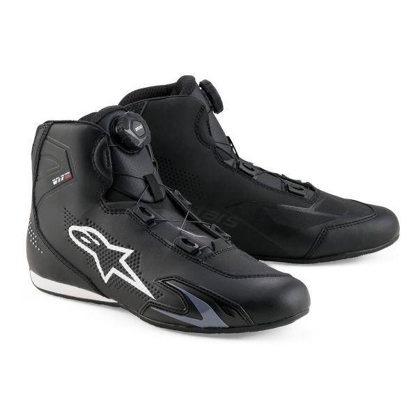 Motorrad Sportschuhe Alpinestars Celer Vented Shoes Black White