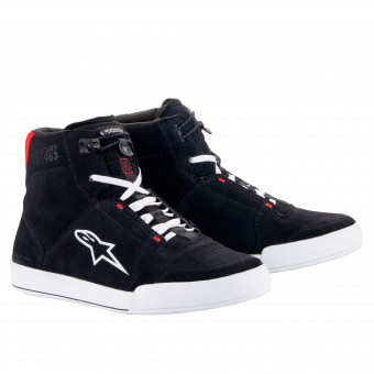 Motorrad Sportschuhe Alpinestars Chrome Black White Bright Red Motorrad Sportschuhe Alpinestars Chrome Black White Bright Red