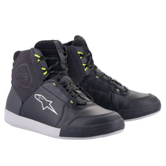 Motorrad Sportschuhe Alpinestars Chrome Drystar Black Dark Grey Yellow Fluo Motorrad Sportschuhe Alpinestars Chrome Drystar Black Dark Grey Yellow Fluo
