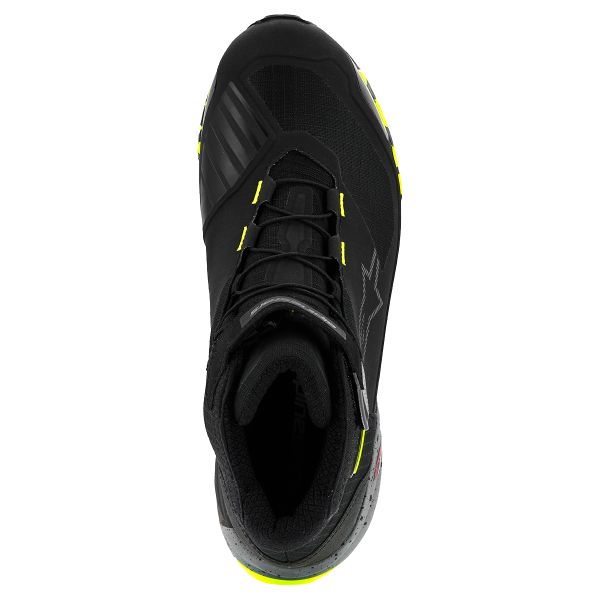 Alpinestars CR-X Drystar Black Dark Gray Yellow Fluo